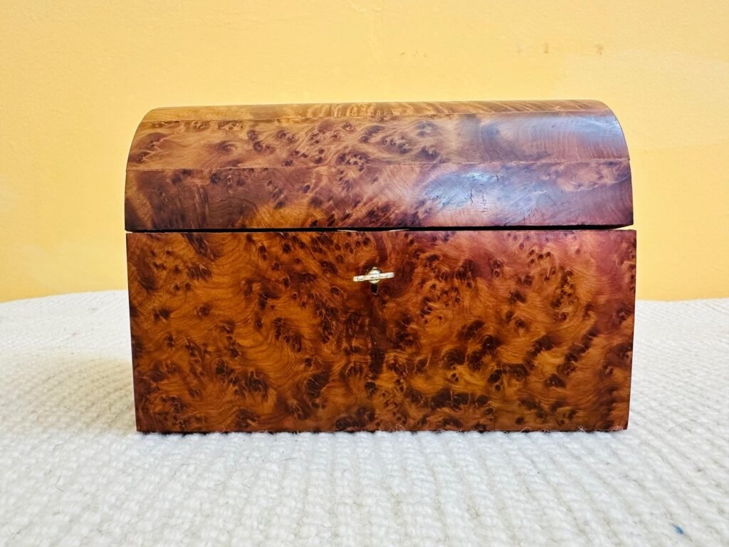 Handmade Moroccan juniper wood jewelry box large