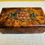 Handmade Moroccan thuya and cedar wood jewelry box