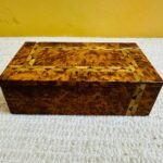 Handmade Moroccan cedar and thuya wood inlay jewelry box