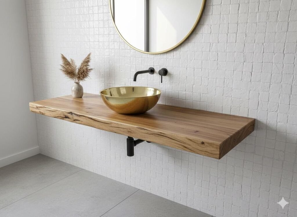 Hammered Moroccan brass vessel sink handmade luxury basin