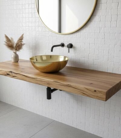 Hammered Moroccan brass vessel sink handmade luxury basin