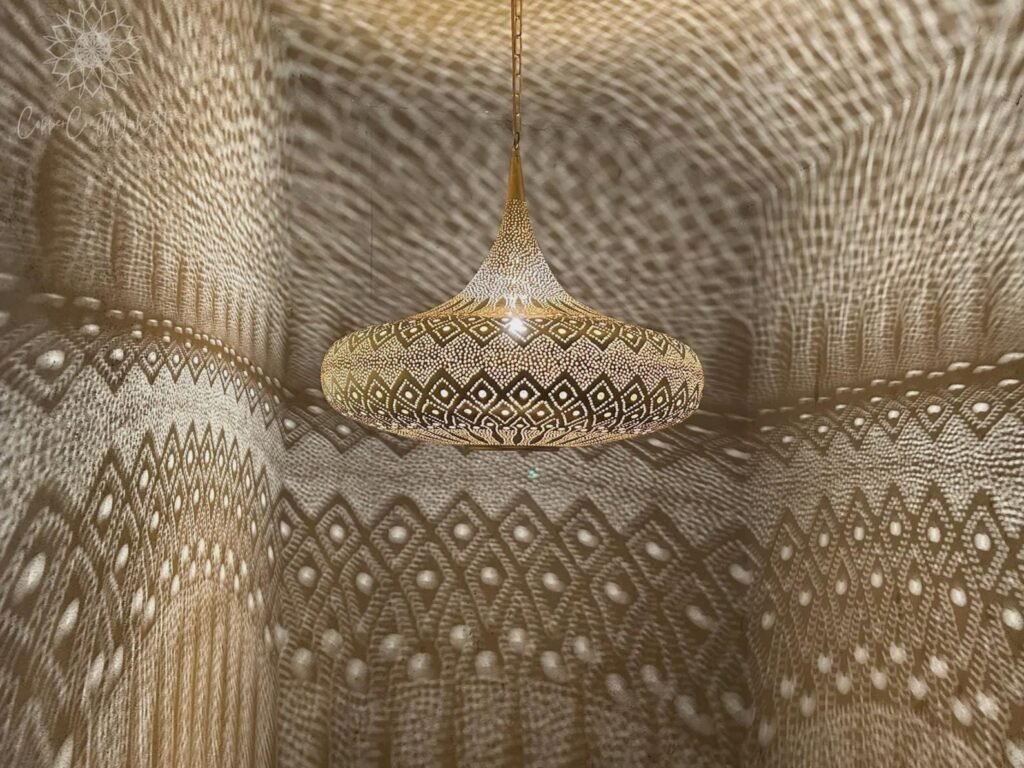 handmade moroccan copper pendant light